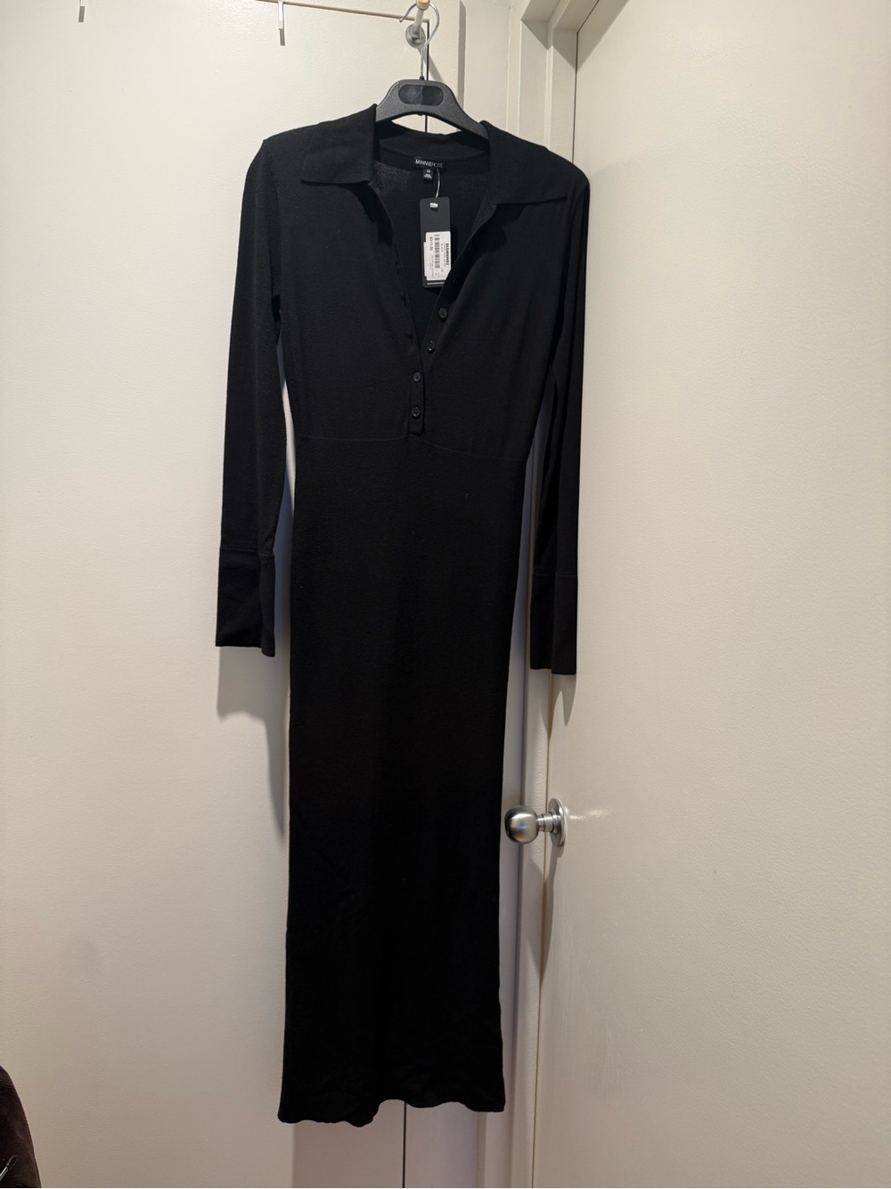 Viscose Maxi Collared Dress
